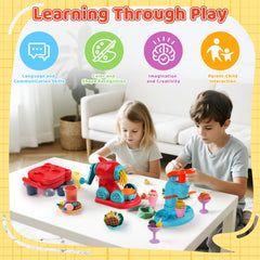 Shunshoon color dough gift-set ready packaging for birthdays.
