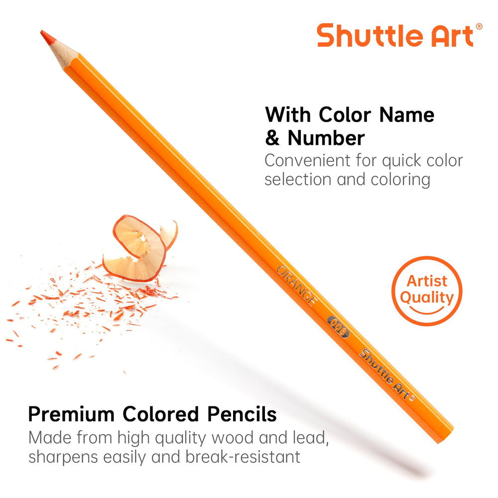 Shuttle Art break-resistant basswood pencils resist breakage during use.