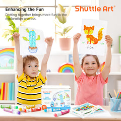 Shuttle Art easy-grip markers promote confident art exploration