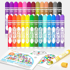 Shuttle Art Washable Dot Markers deliver vibrant colors for dot art