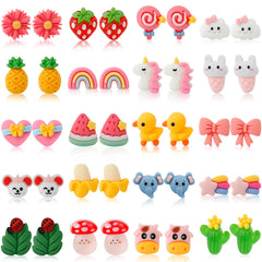 Shyflpopo kids clip-on dolphins earrings with padded clips for comfy wear