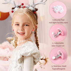 Shyflpopo kids clip-on watermelon earrings for everyday fun
