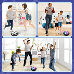 ShyLizard Hover Soccer Ball in action on hardwood floors