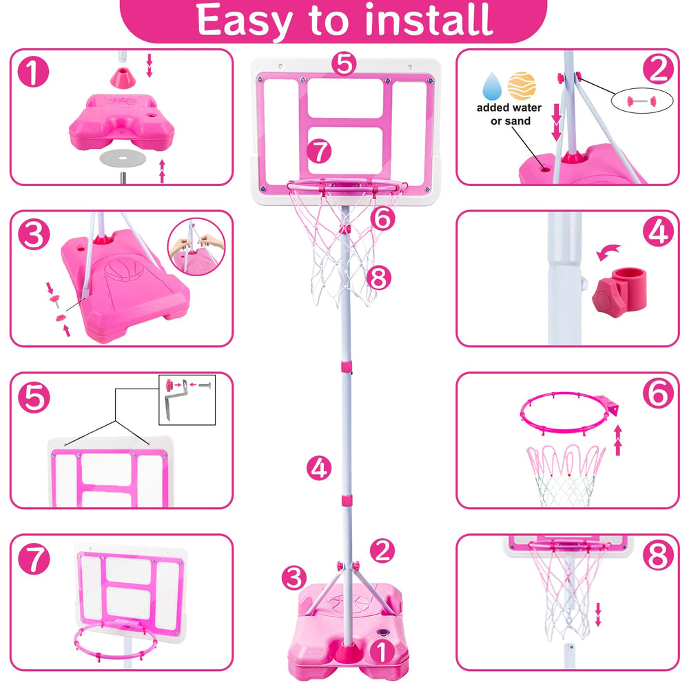 ShyLizard height-adjustable hoop grows with your child for lasting use.