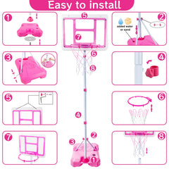 ShyLizard height-adjustable hoop grows with your child for lasting use.