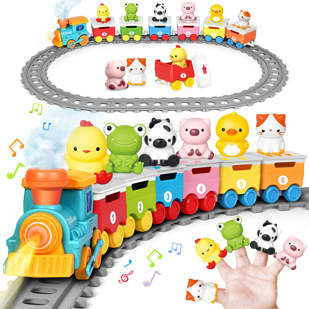ShyLizard learning train with lights and music for toddlers and caregivers to enjoy together