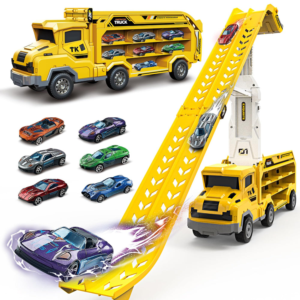 ShyLizard toddler car carrier with foldable track for indoor and outdoor play