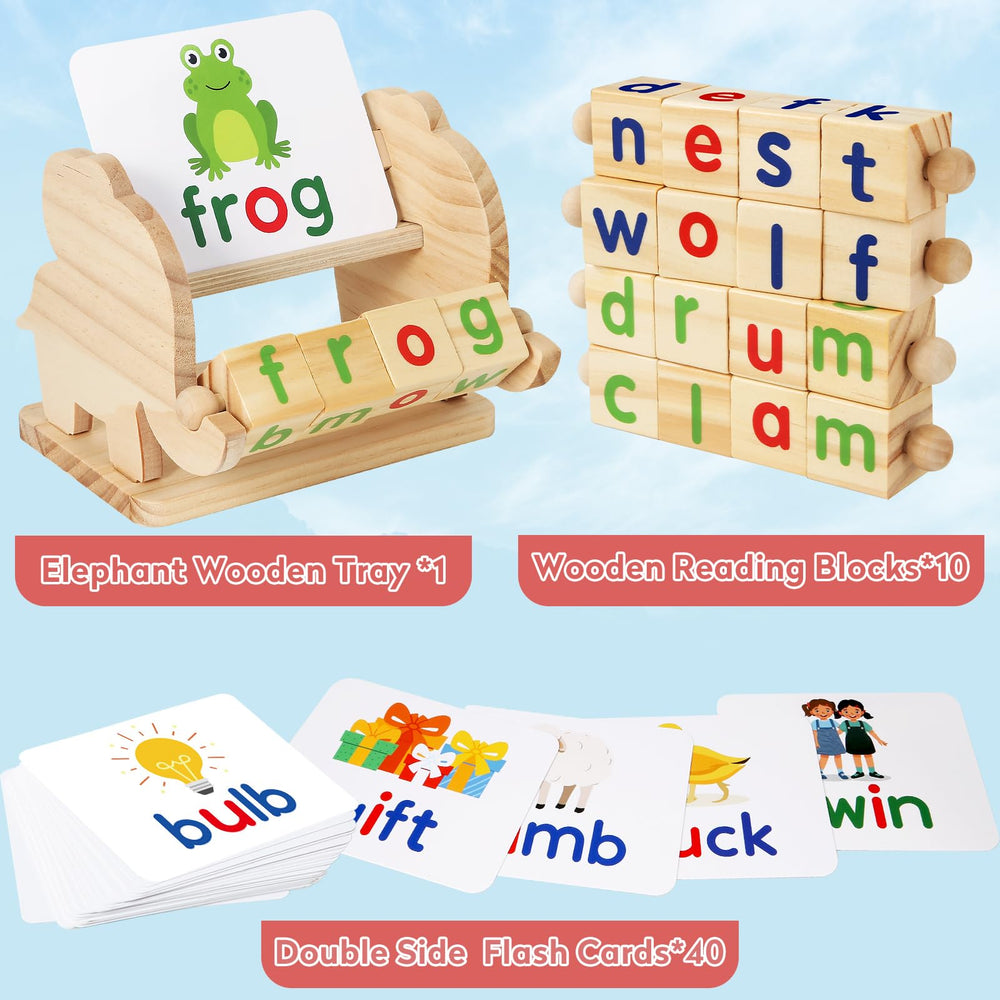 ShyLizard vowel-rotating-blocks support letter awareness and word building.