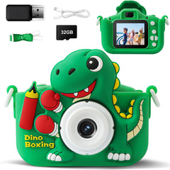 SHZYGQ Kids Camera front camera with dinosaur design for easy outdoor photos