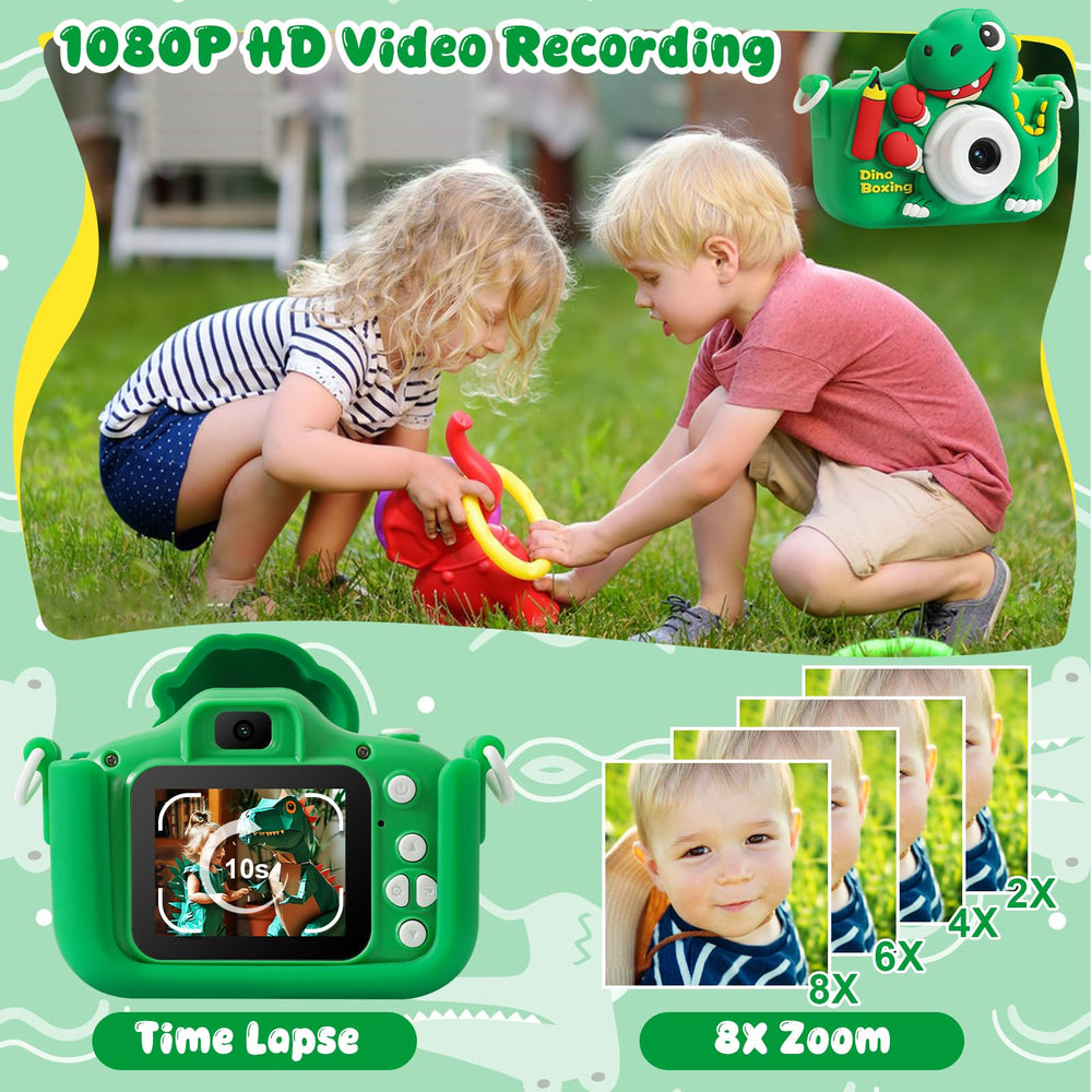SHZYGQ Kids Camera 2.0-inch IPS screen protects eyes while viewing