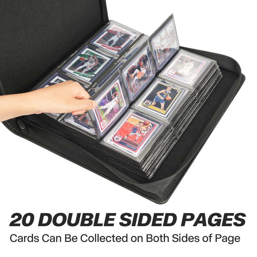 Sibonic double-sided pages provide a clean framed look for cards.