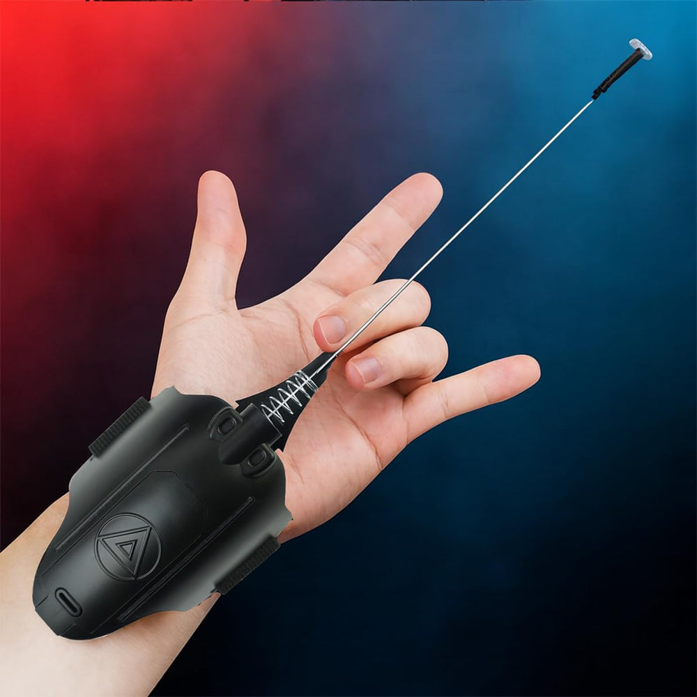 SICNAOPW light-up web shooter activating with bright LEDs for dramatic superhero launches.