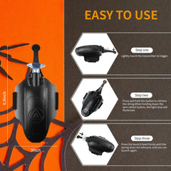 SICNAOPW spider gloves-wrist launcher showing grip during action.