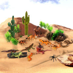 SIENON desert fennec fox figurine for learning games and displays