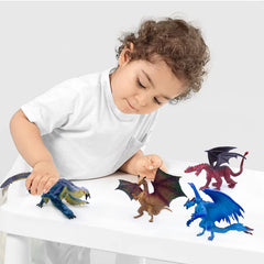 SIENON 3-inch dragon toys in assorted colors, ideal mini cake toppers
