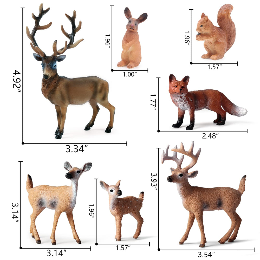 SIENON forest red fox figure bright and durable for crafts