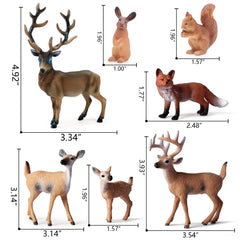 SIENON forest red fox figure bright and durable for crafts