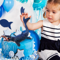 SIENON predator toy for bath time learning and imaginative play.