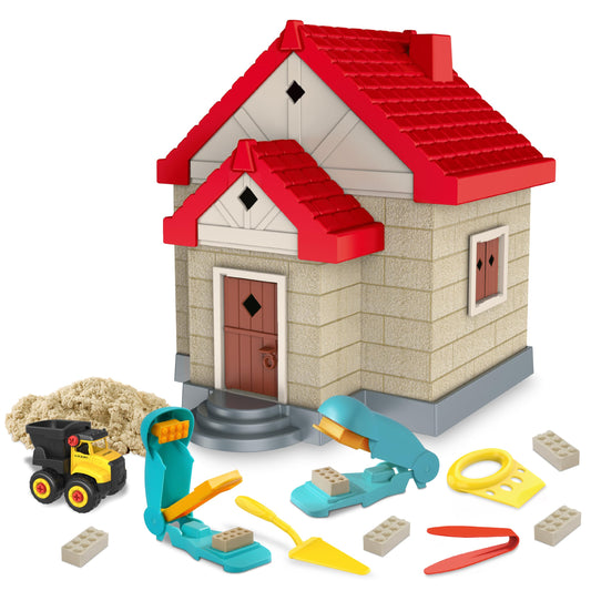 SIGHTEEDA Moldable Sand House Mold for creative castle building and sensory play