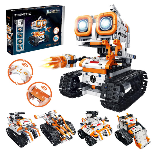 Sikewettx 5-in-1 robot model kit for creative STEM play and hands-on learning.