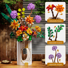 Sikewettx artificial flower pieces, detailed construction for a lasting decorative display.