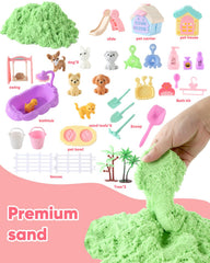 Sikmcle bath kit and scoop simplify cleanup after play.