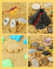 Sikmcle dinosaur eggs and nest scene for pretend play