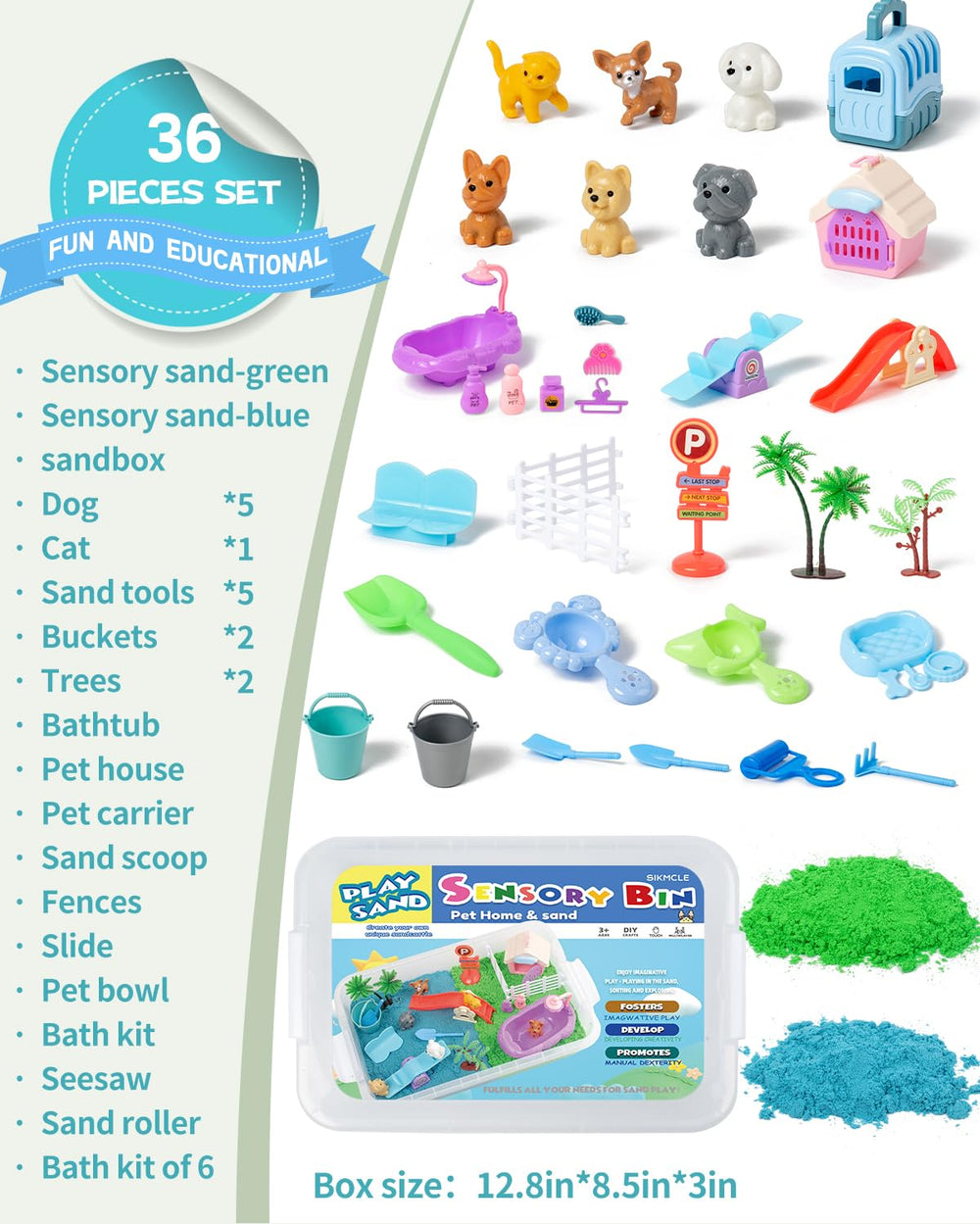 Sikmcle dog and cat figures spark imaginative pet play sessions.