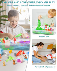 Sikmcle pet house and bath pieces support pretend care.