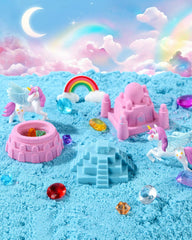 Sikmcle Unicorn sand kit contents showing molds and tools for creative play