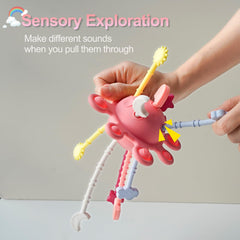 SILI FACTORY toy attaches to stroller for on-the-go play.