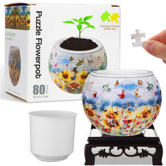 Silipull 3D Puzzle Vase, assembled display, a striking home decor piece.