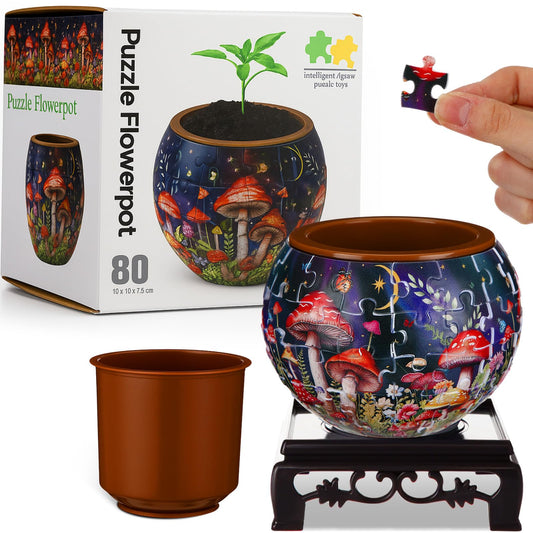 Silipull 3D Puzzle Vase assembly view, a creative centerpiece for home decor