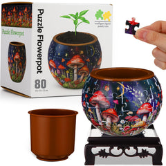 Silipull 3D Puzzle Vase assembly view, a creative centerpiece for home decor