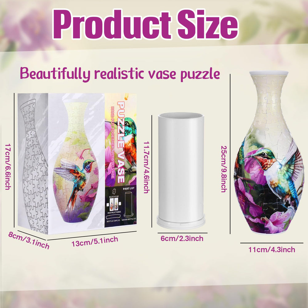 Silipull 3D puzzle vase stand visible, enabling stable display of your floral arrangement.