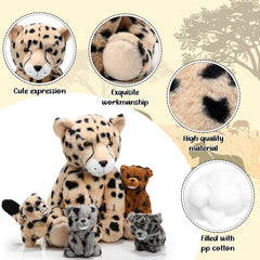 Silipull cheetah arrives vacuum-packed and fluff-ready for quick gifting.