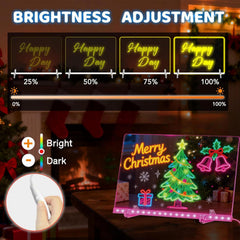 Silkivana LED Note Board provides 13.8 by 10 inch drawing space