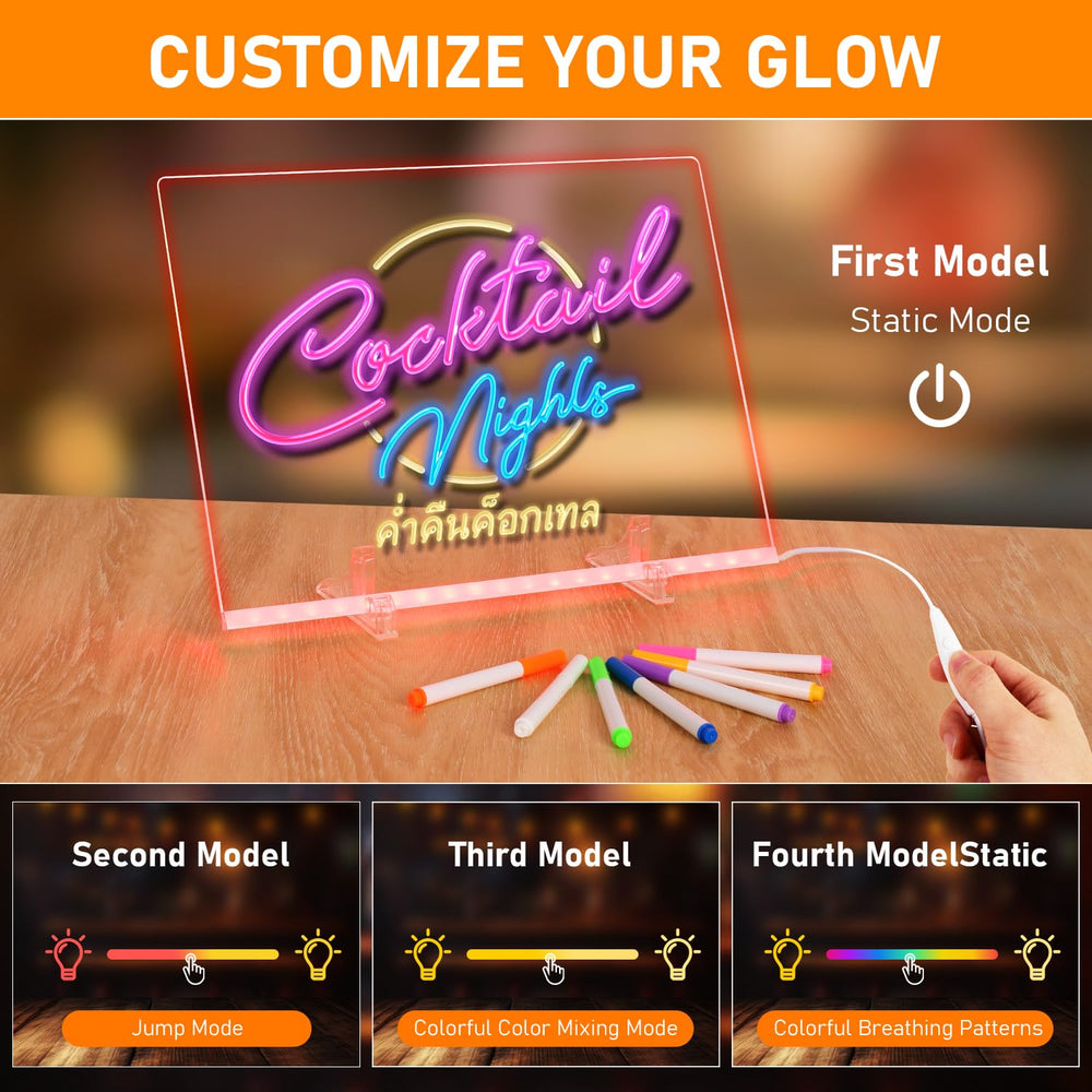 Silkivana LED Note Board brightness control for tailored lighting