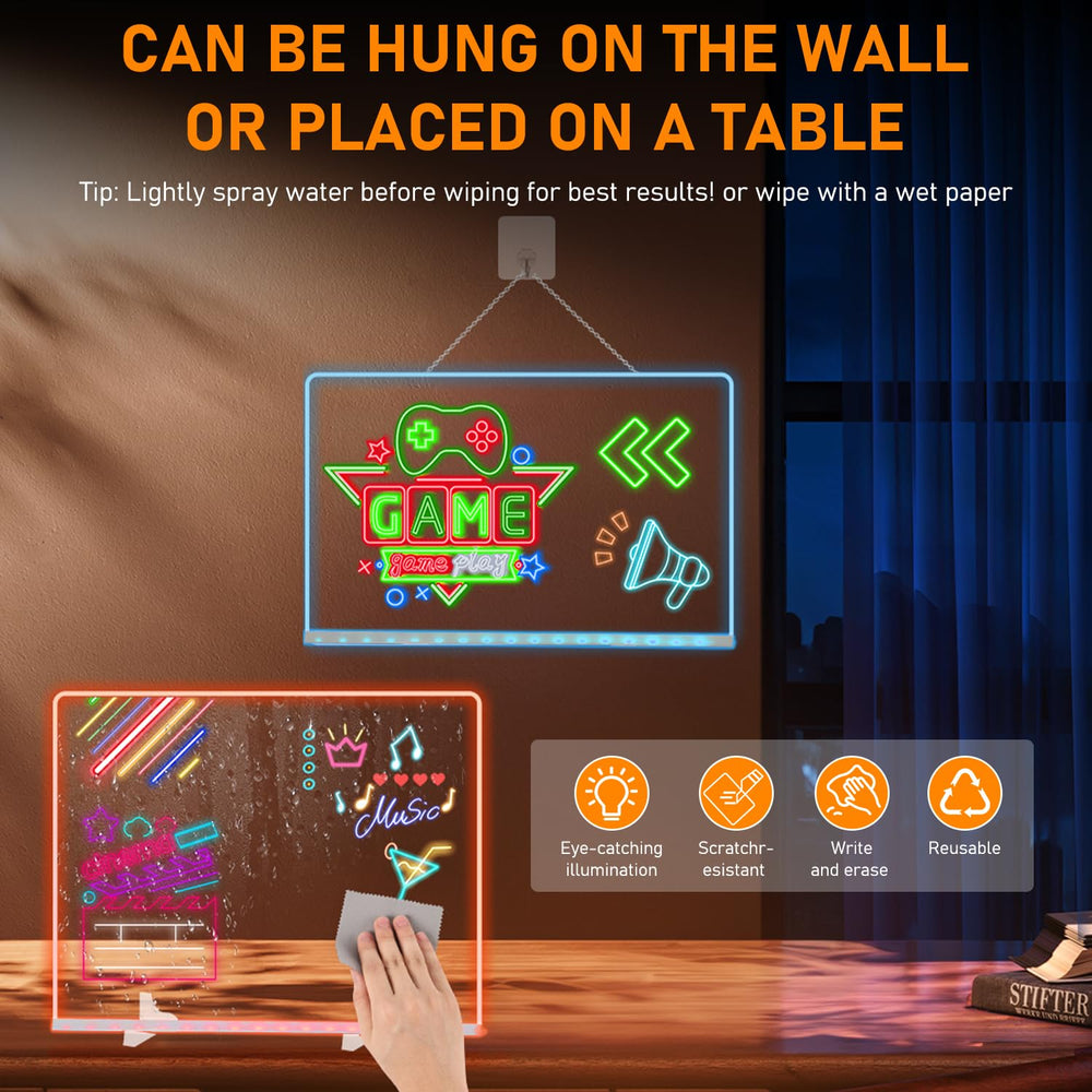 Silkivana LED Note Board supports multi function use for notes and drawings