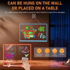 Silkivana LED Note Board supports multi function use for notes and drawings