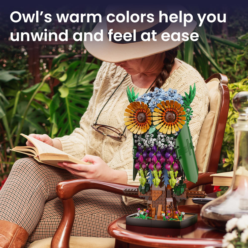 Sillbird Floral Owl provides a unique décor piece for home or office.