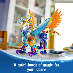 Sillbird floral-patterned creature highlighting rich floral details for decorative shelves