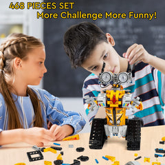 Sillbird robot building kit kids playing together for family-friendly learning.