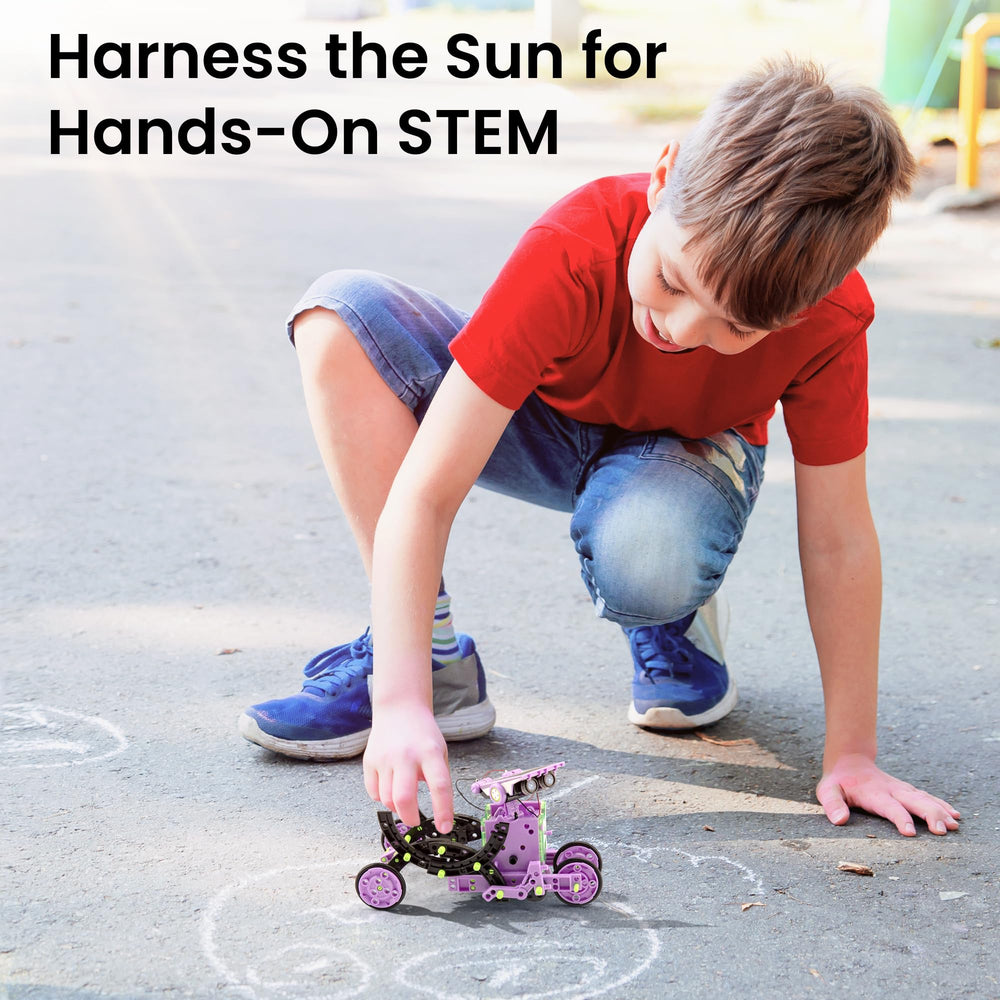 Sillbird 12-model solar robot kit showing diverse build options