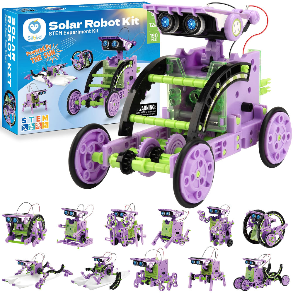 Sillbird solar building robot kit assembly scene for hands-on STEM fun