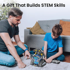 Sillbird robot with remote control enables hands-on coding and interactive play.