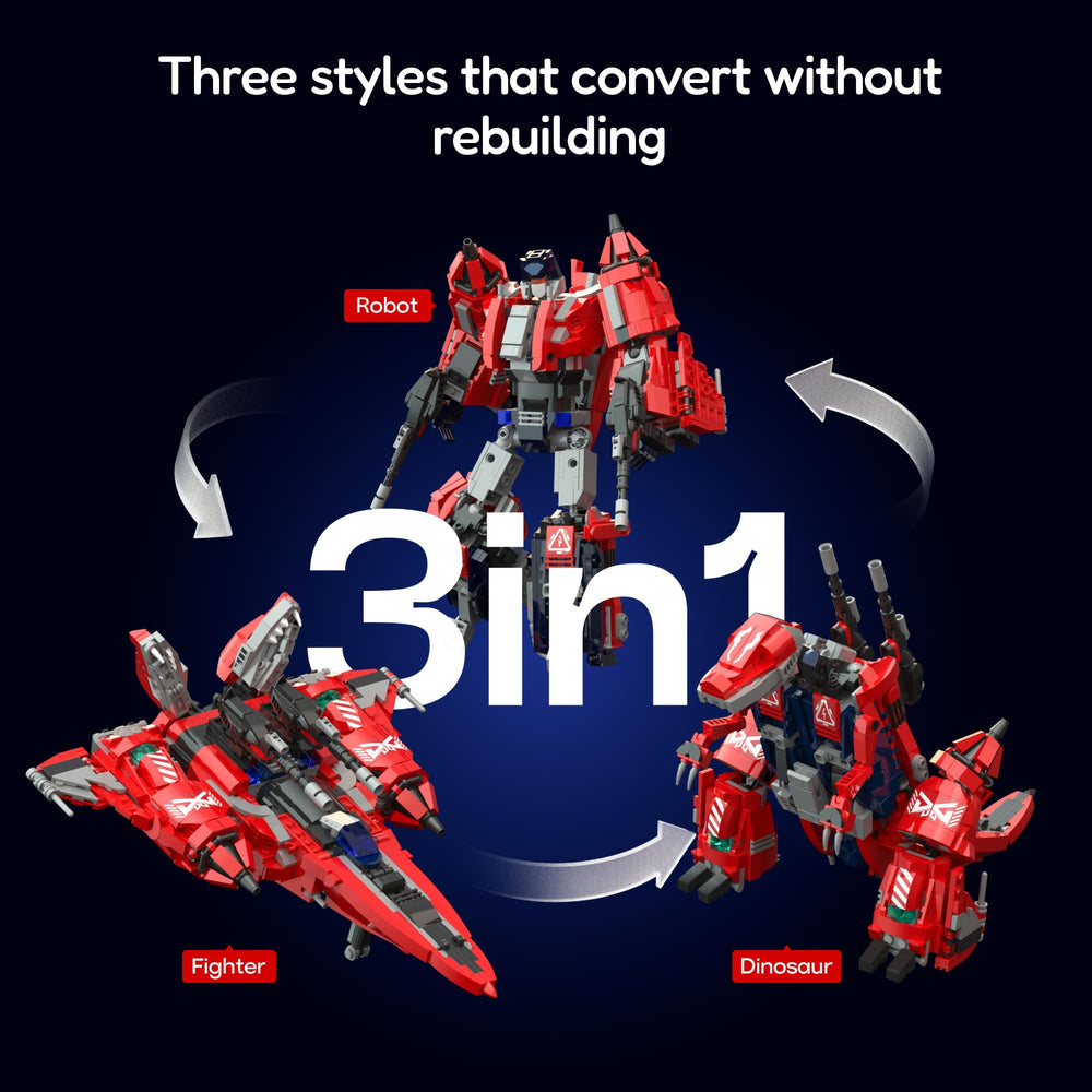 Sillbird transforming robot display: the finished model elevates desk decor with sci-fi vibes.