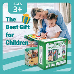 Silouka Montessori Busy Book hand-stitched detail ensures durable play.