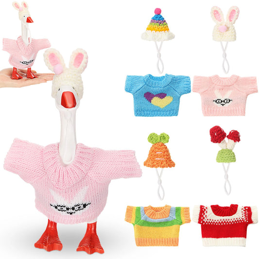 SilTriangle mini desk goose outfits collection adds festive charm to any desk