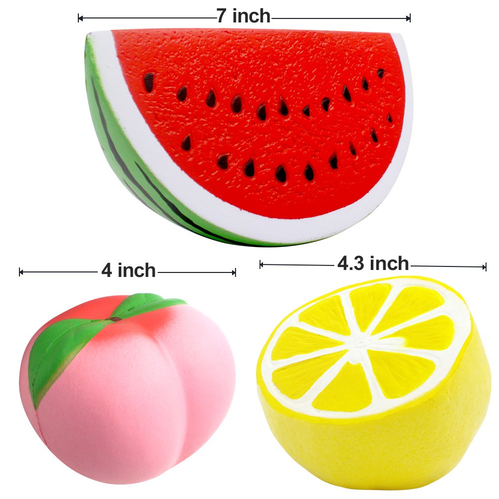 Silvia jumbo peach squishy, soft texture for mindful moments and fun.